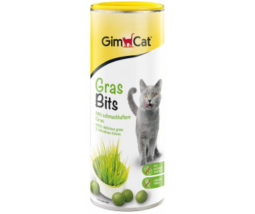 GimCat GrasBits витаминизированые таблетки с травой для кошек