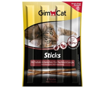 GimCat Sticks Мясные палочки для кошек grain-free 4шт.