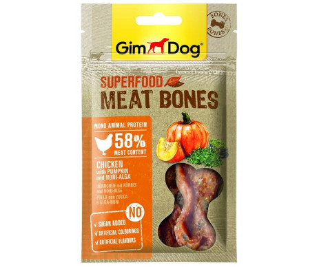 GimDog Superfood для собак Мясные косточки
