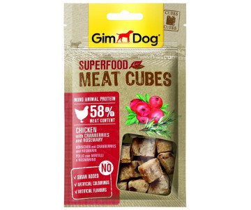 GimDog Superfood для собак Мясные кубики