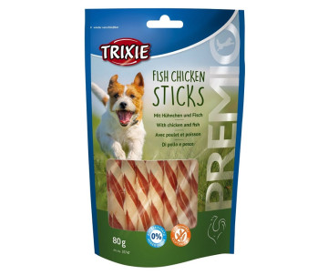 Trixie PREMIO Fish Chicken Sticks Лакомство для собак с  курицей и рыбой