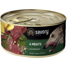 Savory Dog Adult Gourmand 4 meats Wet