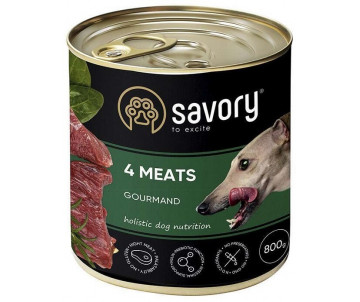 Savory Dog Gourmand 4 meats Wet