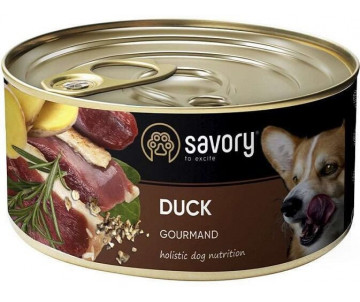 Savory Dog Gourmand Duck Wet