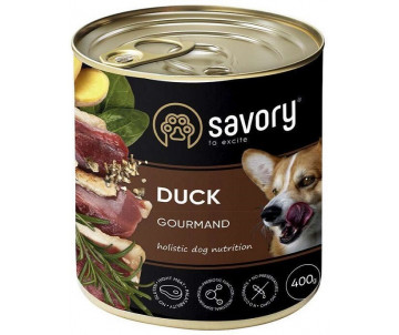 Savory Dog Adult Gourmand Duck Wet