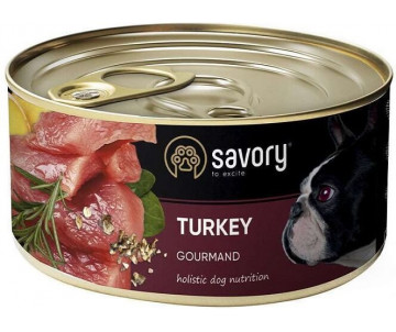 Savory Dog Adult Gourmand Turkey Wet