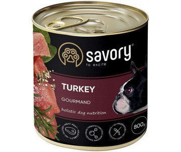 Savory Dog Adult Gourmand Turkey Wet