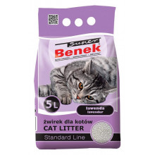 Super Benek Бентонитовый Стандартний наполнитель для кошачьего туалета с ароматом лаванды
