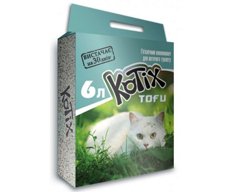 Kotix Tofu Classic Соевый наполнитель для кошачьего туалета, без аромата
