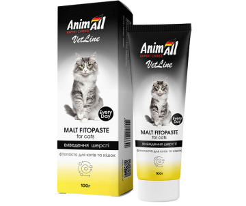 AnimAll VetLine Фитопаста для выведения шерсти, для котов