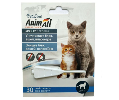 AnimAll VetLine спот-он от блох для котов