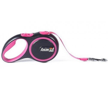 AnimAll рулетка-поводок для собак розовый