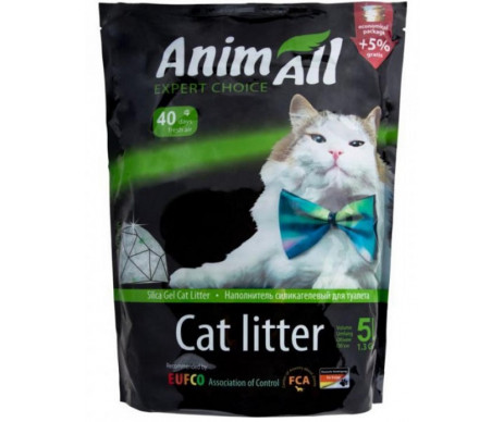 AnimAll Зеленый холм силикагель наполнитель для кошачьего туалета 