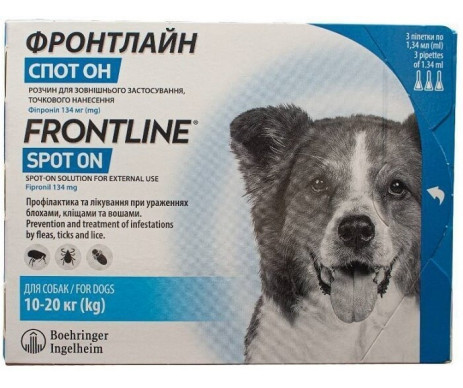 Frontline Фронтлайн капли от блох и клещей для собак, 1 шт