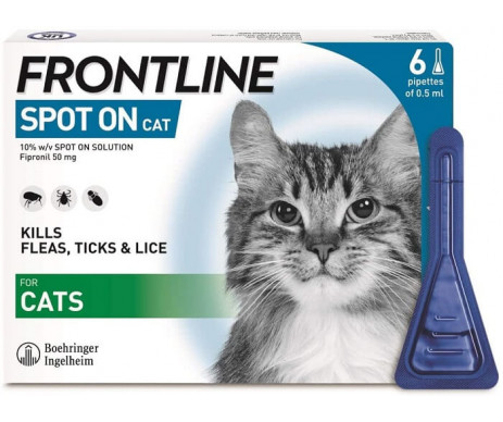 Frontline Фронтлайн капли от блох и клещей для кошек, 1 шт