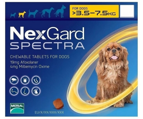 NexGard Spectra против паразитов для собак, 1 таб