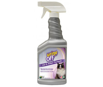 TropiClean Urine Off спрей для удаления органических пятен и запахов, для котят и кошек