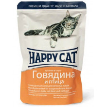 Happy Cat Adult Beef Poultry Jelly