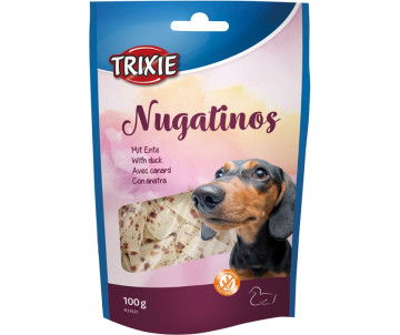 Trixie Nuganitos сыромятная кожа с уткой для собак