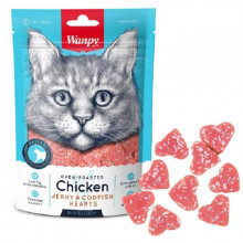Wanpy Cat Chicken Jerky & Codfish Hearts Лакомство для котов