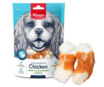 Wanpy Dog Chicken Jerky & Rawhide Wraps Ласощі для собак