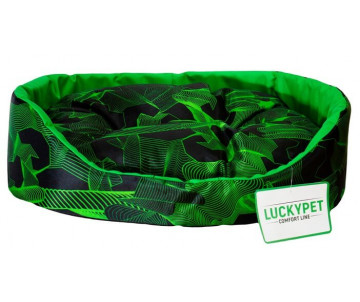 Lucky Pet Грин Лежак для кошек и собак, зеленый
