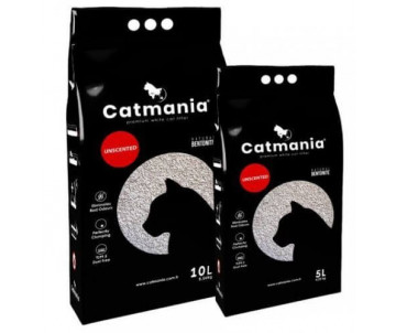 Catmania Unscented Бентонітовий наповнювач для котячого туалету натуральний білий