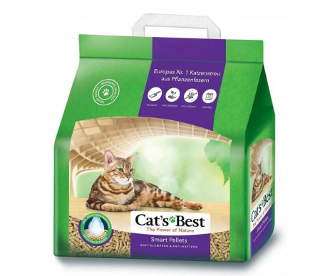 Cat's Best Smart Pellets Древесный комкующийся наполнитель для кошачьего туалета