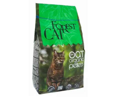Forest Cat OAT Organic Pellets Овсяный наполнитель для кошачьего туалета