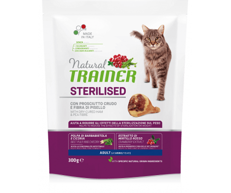 Trainer Natural Cat Adult Sterilised Ham