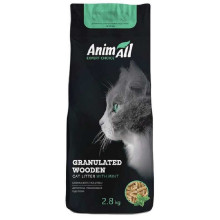 AnimAll Древесный наполнитель для кошачьего туалета с ароматом мяты