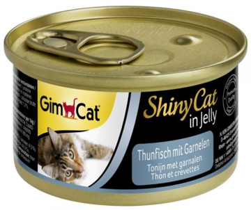 GimCat Shiny Adult Tuna Shrimp Jelly