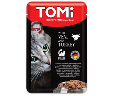 TOMi Cat Adult Veal Turkey gravy