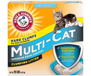 ARM&HAMMER Multi-Cat Strength Clumping Litter Unscented мультикет, комкующийся, без аромата