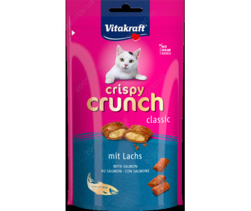 Vitakraft Crispy Crunch Подушечки с лососем Лакомства для котов