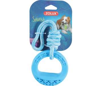 ZOLUX TPR SAMBA Игрушка для собак круглая с нитью синяя
