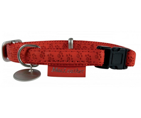 ZOLUX Mac Leather Red ошейник кожаный для собак