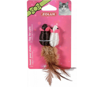 ZOLUX Игрушка для котов мыши с перьями 