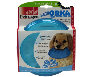 Petstages Mini Orka Flyer Игрушка для собак Летающая тарелка