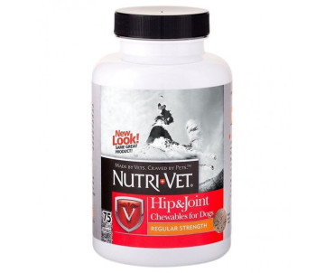 Nutri-Vet Hip&Joint Extra зв'язки суглоби екстра 2 рівень, хондроїтин та глюкозамін для собак з МСМ