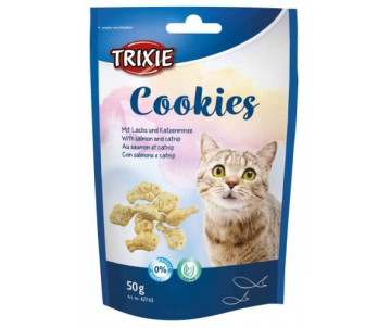 Trixie Cookies Печенье для кошек с лососем и кошачьей мятой