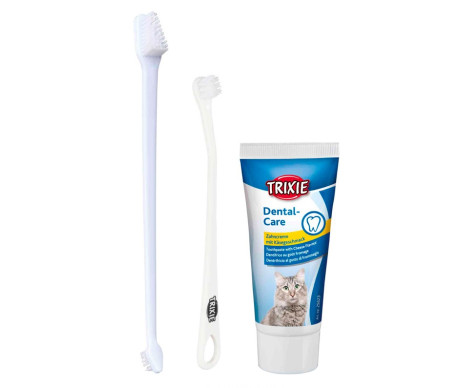 Trixie Зубная паста с щеткой для котов