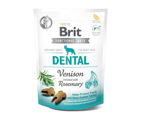 Brit Care Dog Functional Snack Dental Лакомства для собак оленина с розмарином 