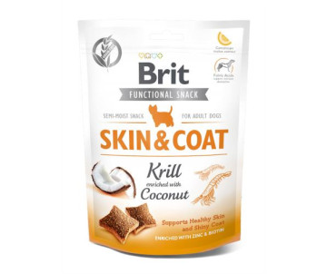 Brit Care Dog Functional Snack Skin&Coat Лакомства для собак криль с кокосом