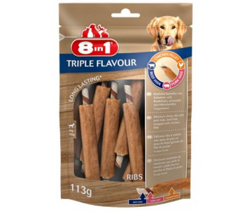 8in1 Triple Flavour Лакомство Ребрышки для собак