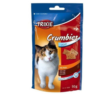 Trixie Crumbies Malt Лакомство для кошек для вывода шерсти